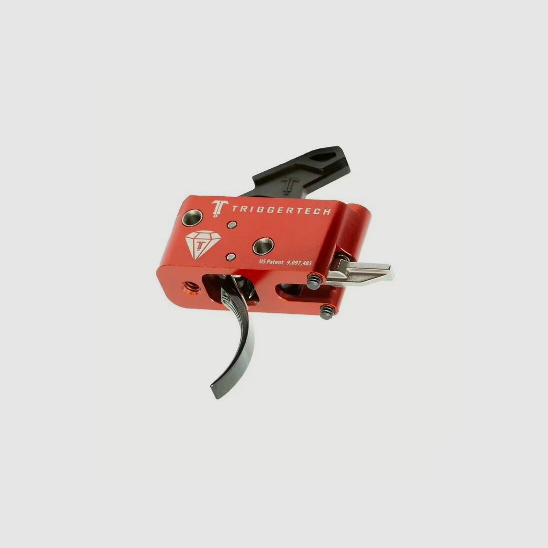 Triggertech Matchabzug Diamond AR15 Primary Pro Black 1.0 TO 4.0 LBS AR-15 Duty-Black Curved RED DIAMOND