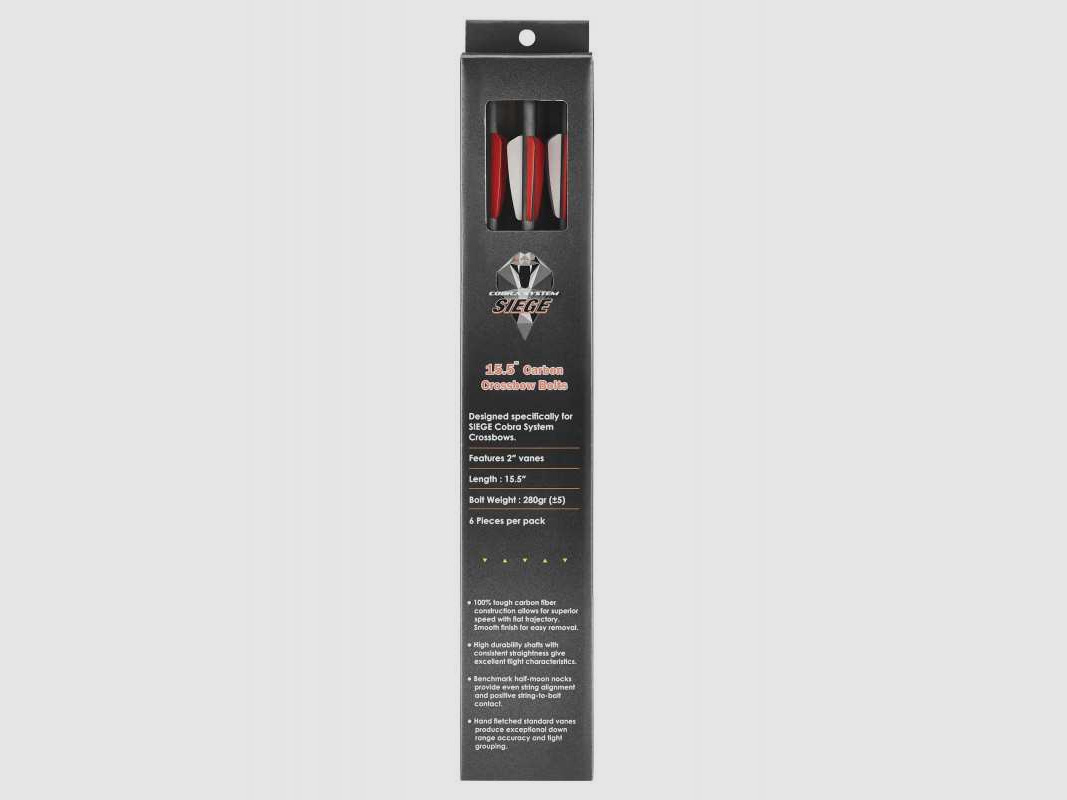 EK Archery 6er Pack - 15,5 Zoll Pfeil für R-Serie Siege