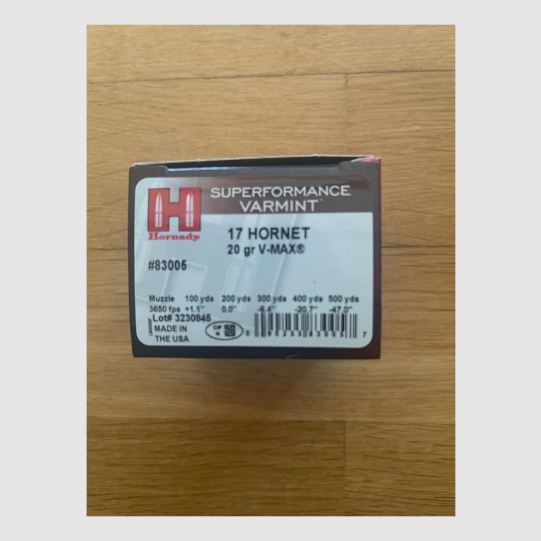 Hornady 17 Hornet 20gr V- Max