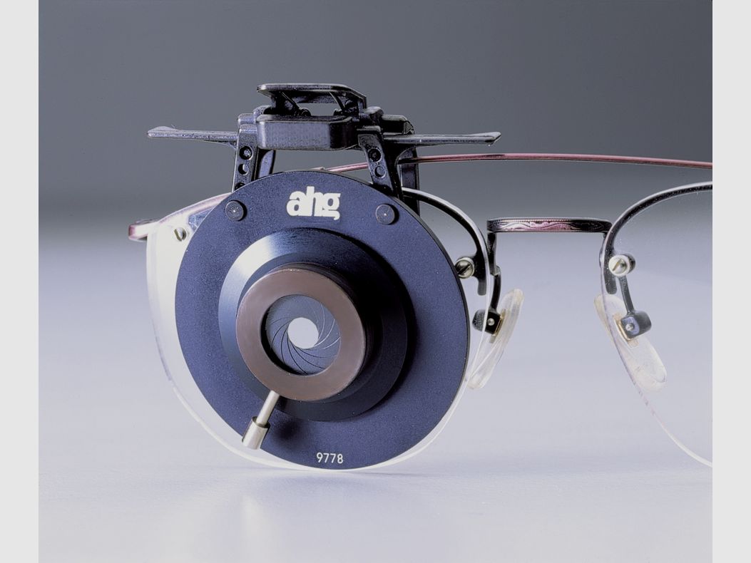 ahg-ABDECKSCHEIBE mit Irisblende