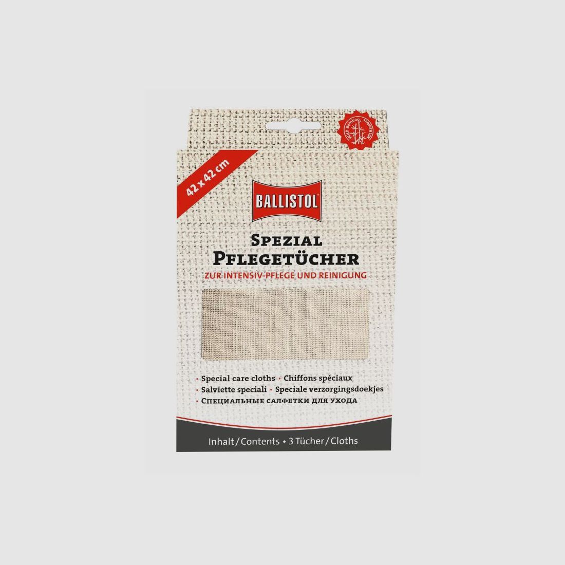 Ballistol Spezial Pflegetücher - Zur Intensiv-Pflege und Reinigung (hellbeige) 3er Pack