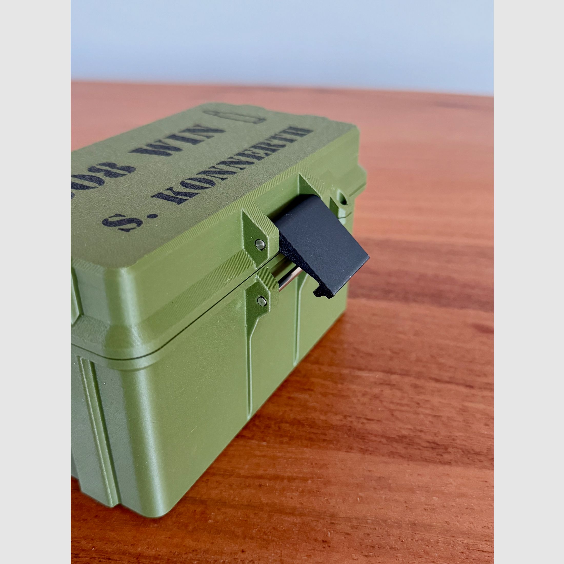 Ammunition box 8x57 Ammo Box cartridges reloading 50 rounds customizable lockable optional magnetic & with RFID chip for data