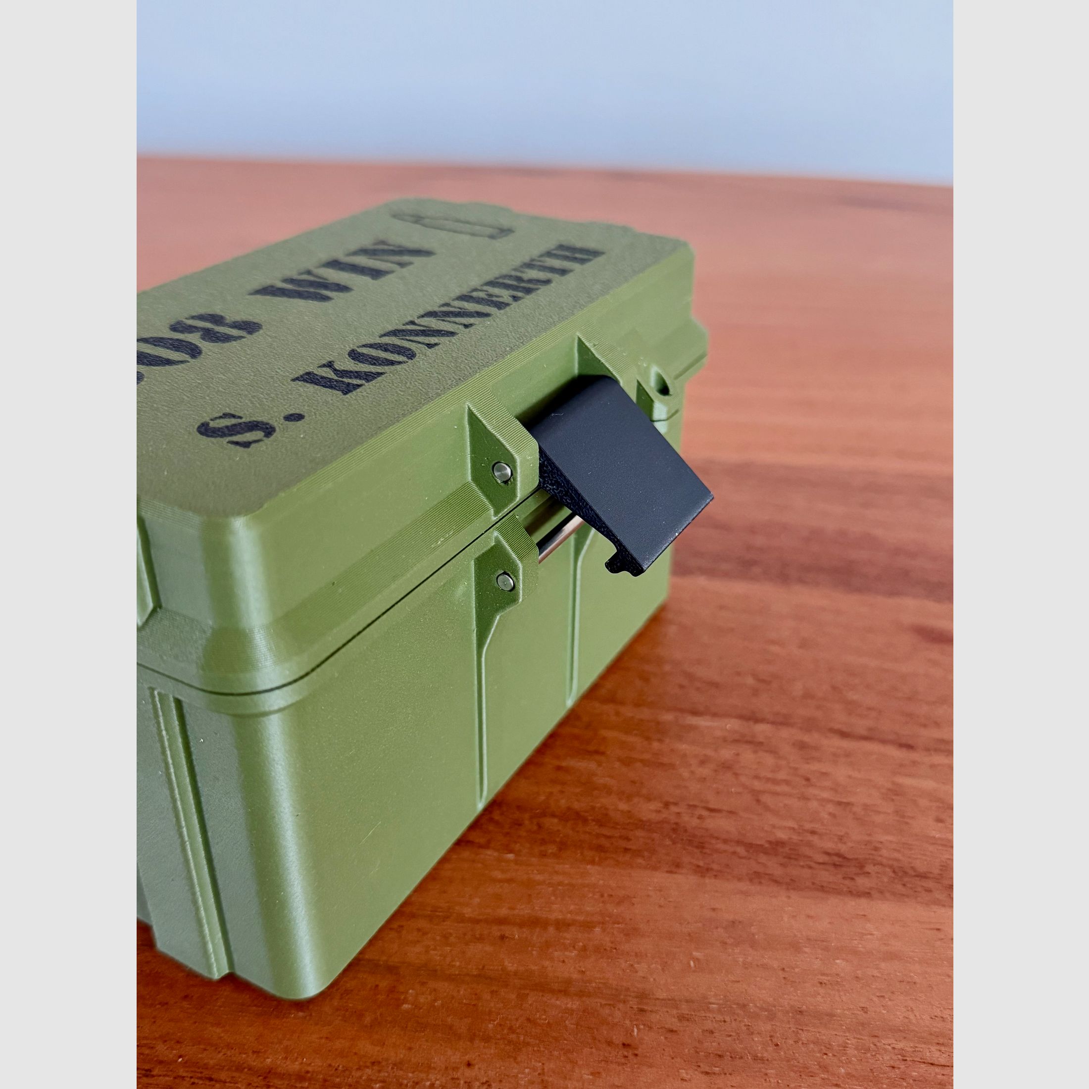 Ammunition box 8x57 Ammo Box cartridges reloading 50 rounds customizable lockable optional magnetic & with RFID chip for data