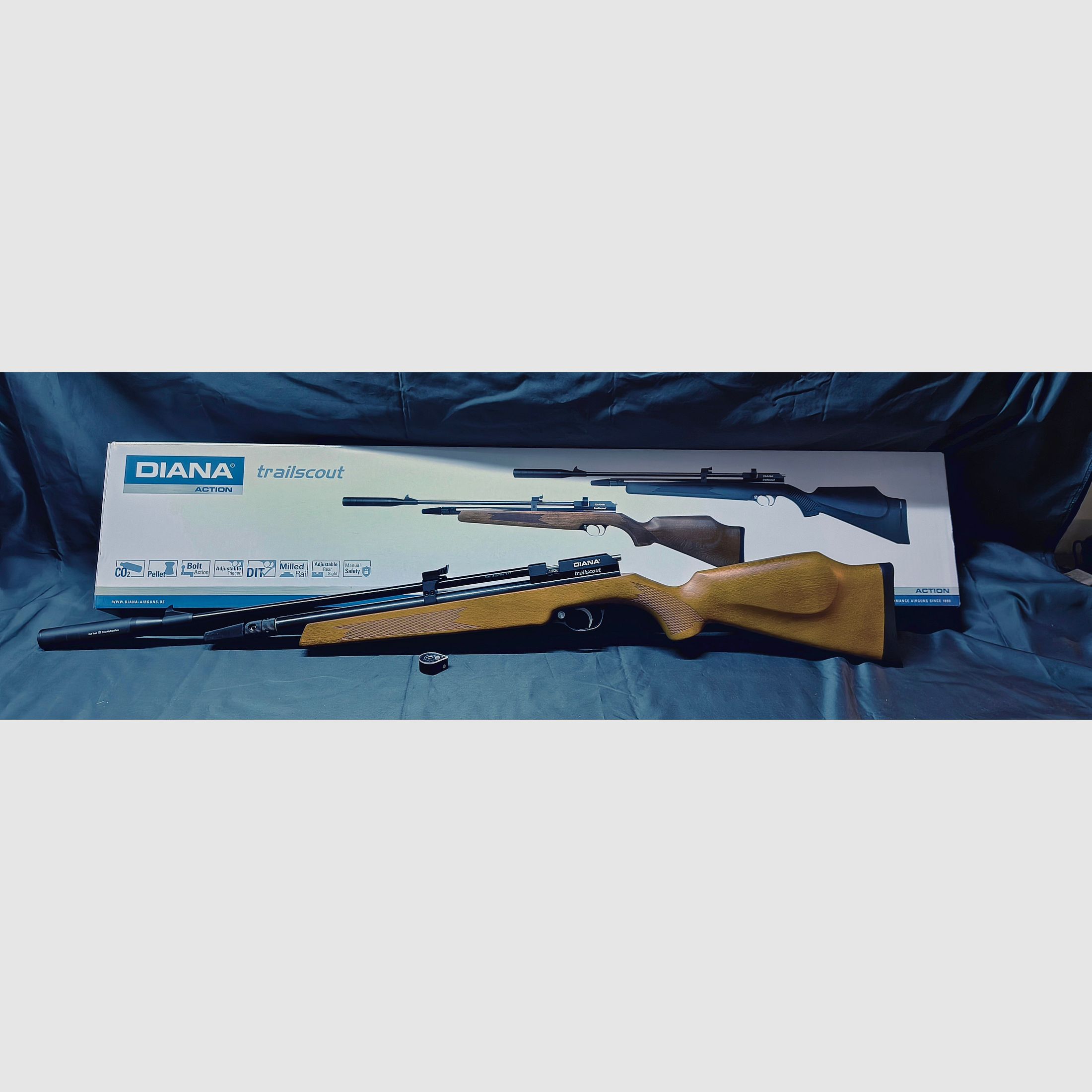 Diana Trailscout Wood Co2-Gewehr 4,5 mm Diabolo