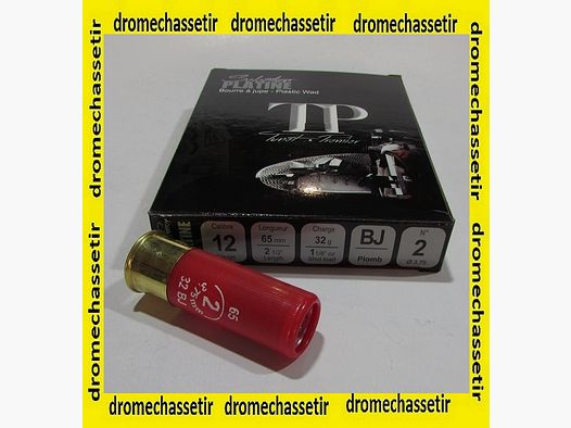 Box mit 10 Patronen Kaliber 12/65 Tunet TP Platin plb 2
