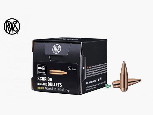 RWS Geschosse SCORION Kal. 7,62mm (30) gr 175 2418599