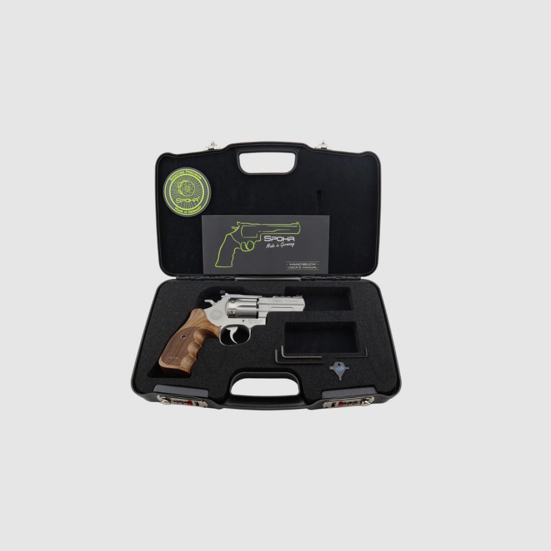 Spohr 283 Carry RVS 3" Revolver Gemaakt in Duitsland 3 Zoll Jacht & Sport