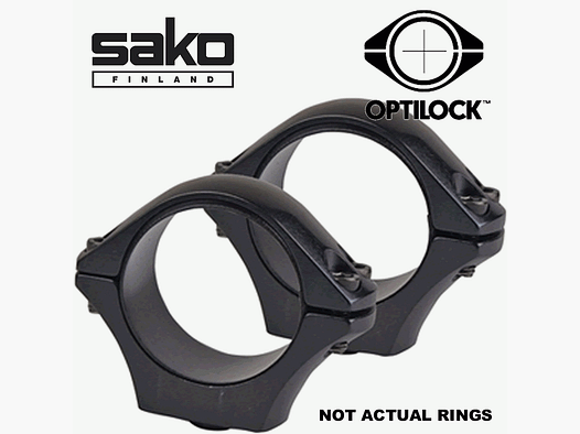 Sako Optilock Montageringe 30mm Low