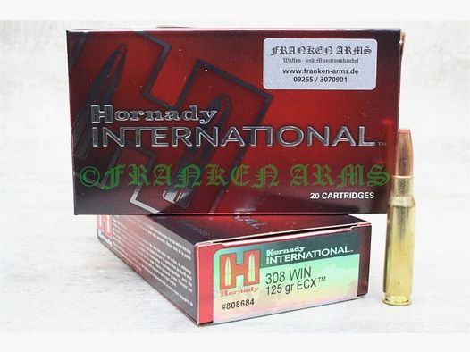 Hornady ECX .308 Win. 125gr. 8,1g 20 Stück Staffelpreis