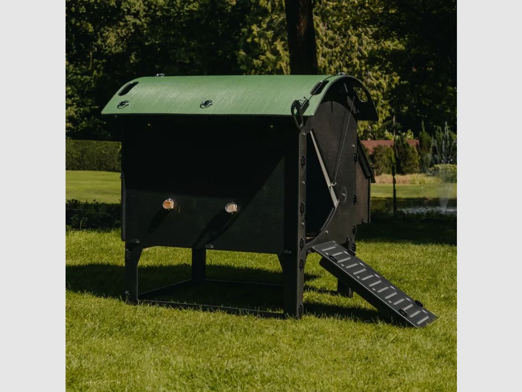 Kurnik na nogach z recyklingowego plastiku, dla 5 kur standardowych lub 9 miniaturowych, zdjęcie 3 z 9
