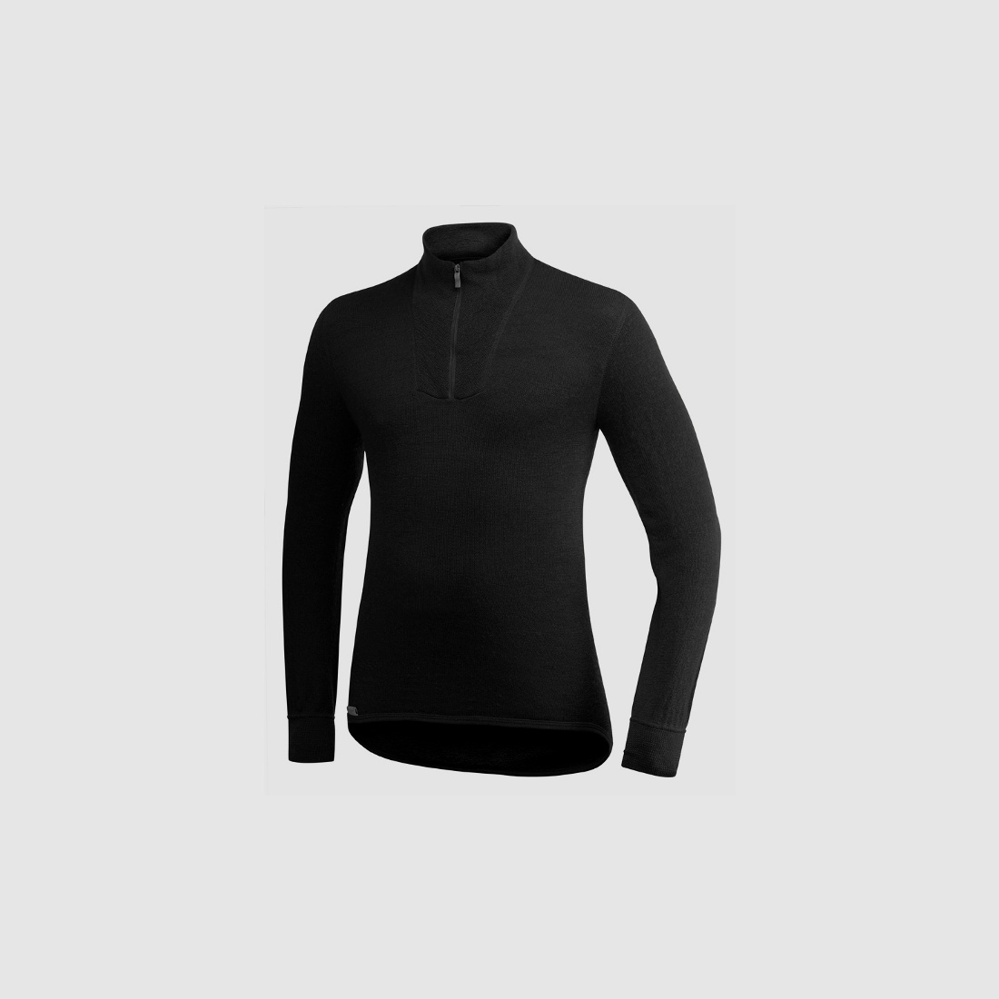 Woolpower/Ullfrotté Unterhemd Zip Turtleneck 200 / POLO Schwarz XS