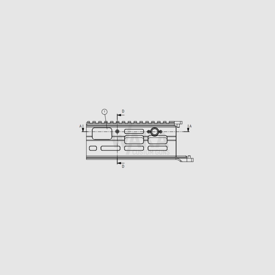B&T M-Lock Handschutz "Extended" zu B&T APC300