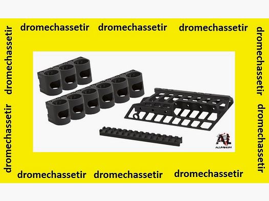 Montage ATI avec rail picatinny, et double cartouchiere de culasse pour mossberg 500, 590 et maverick 88