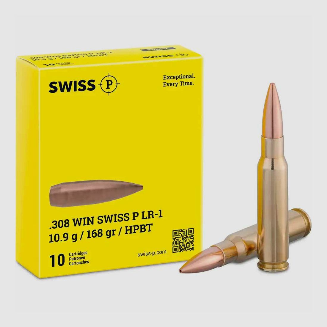 SWISS P ..308WIN LR-1 1368grs / 10,9g 10szt.