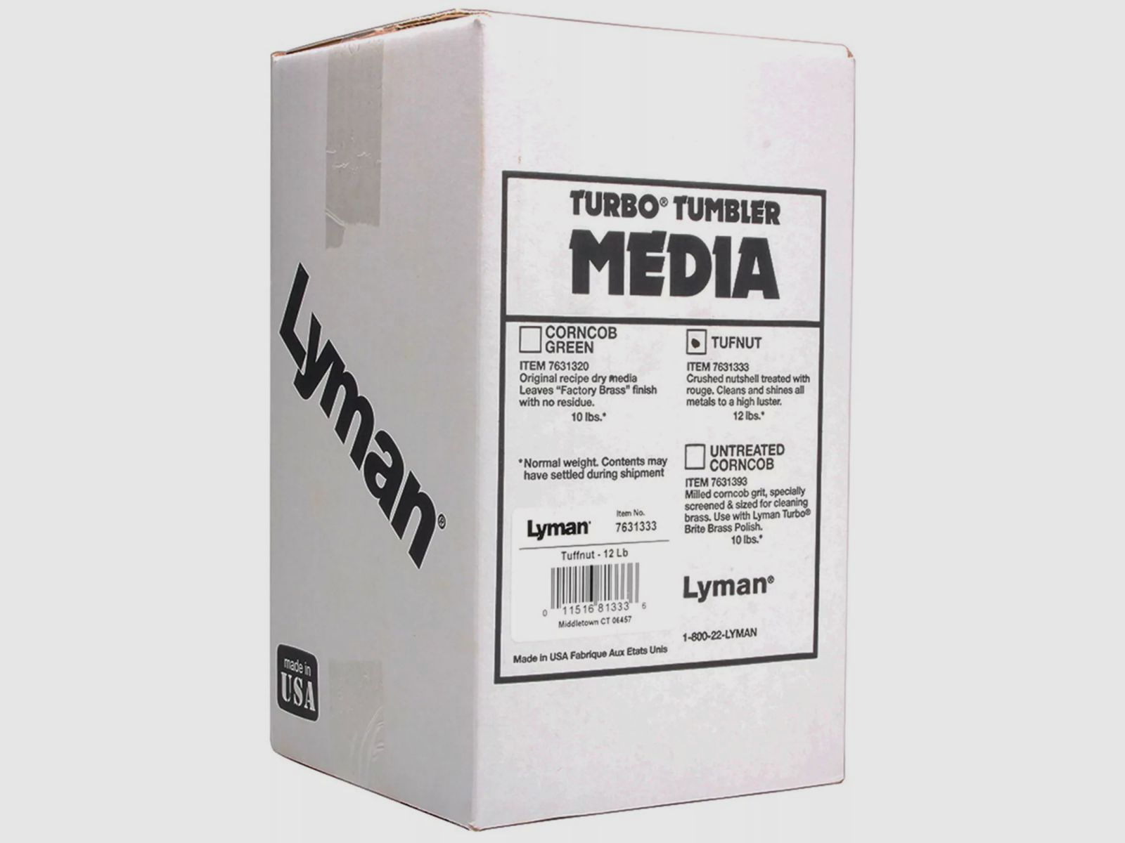 Lyman Turbo Media Nussgranulat, unbehandelt 12lbs / 5440g