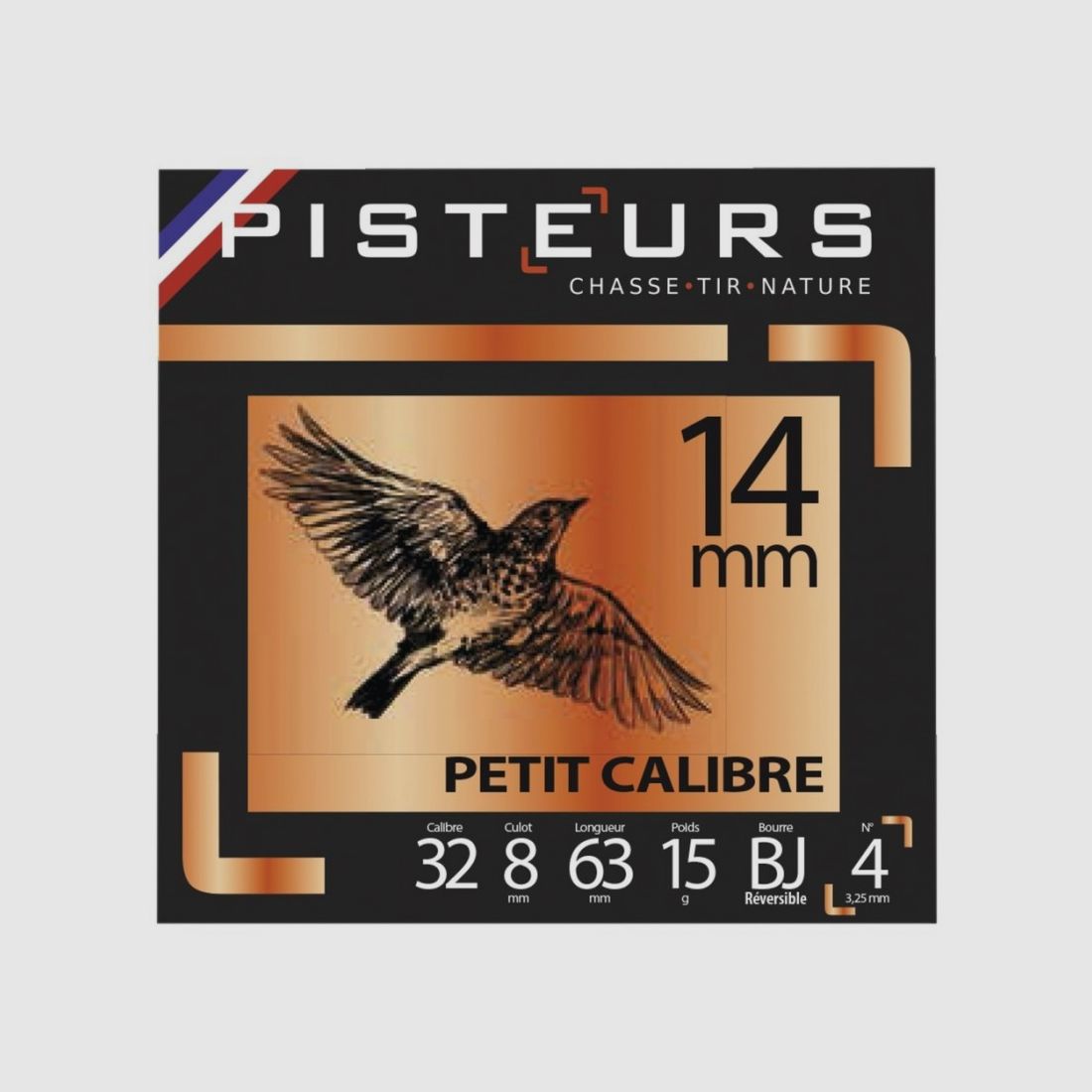 100 Patronen Pisteurs 14 mm Nr. 6