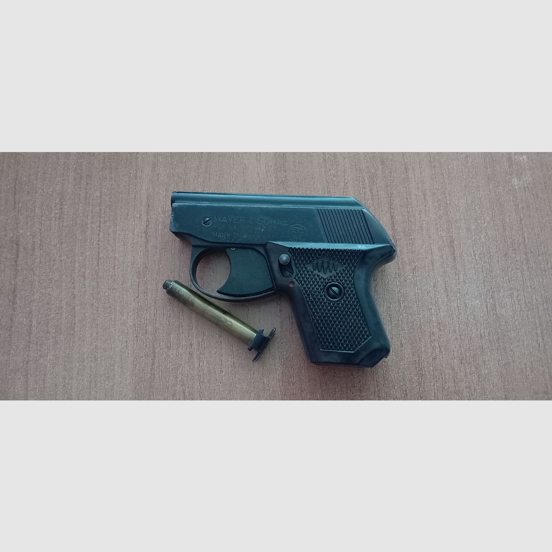 Zeldzame Mayer & Söhne Mod G in caliber 6 mm Knall/ PTB 165