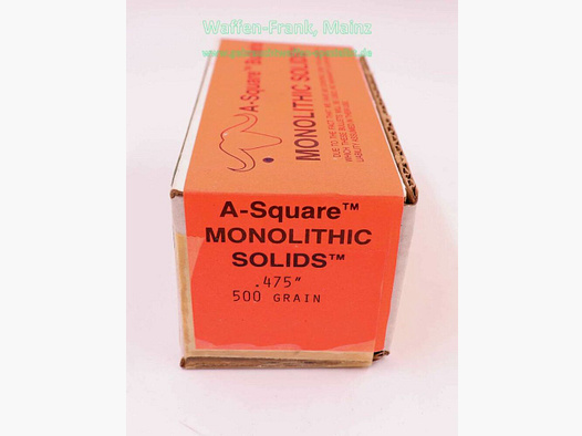 A-Square Alphin Press. Büchsengeschosse .475 Nitro (.475)