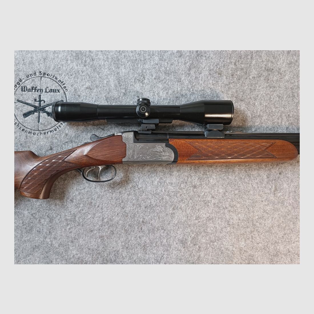 IFFLI-Kettner Bockbüchsflinte mit ZF Schmidt & Bender 6x42