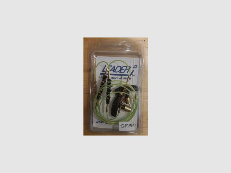 LEADER QUICK CLEAN 4-fach Reinigungsschnur Schnellkupplung T-Griff Kal. 22lr 222Rem 223Rem