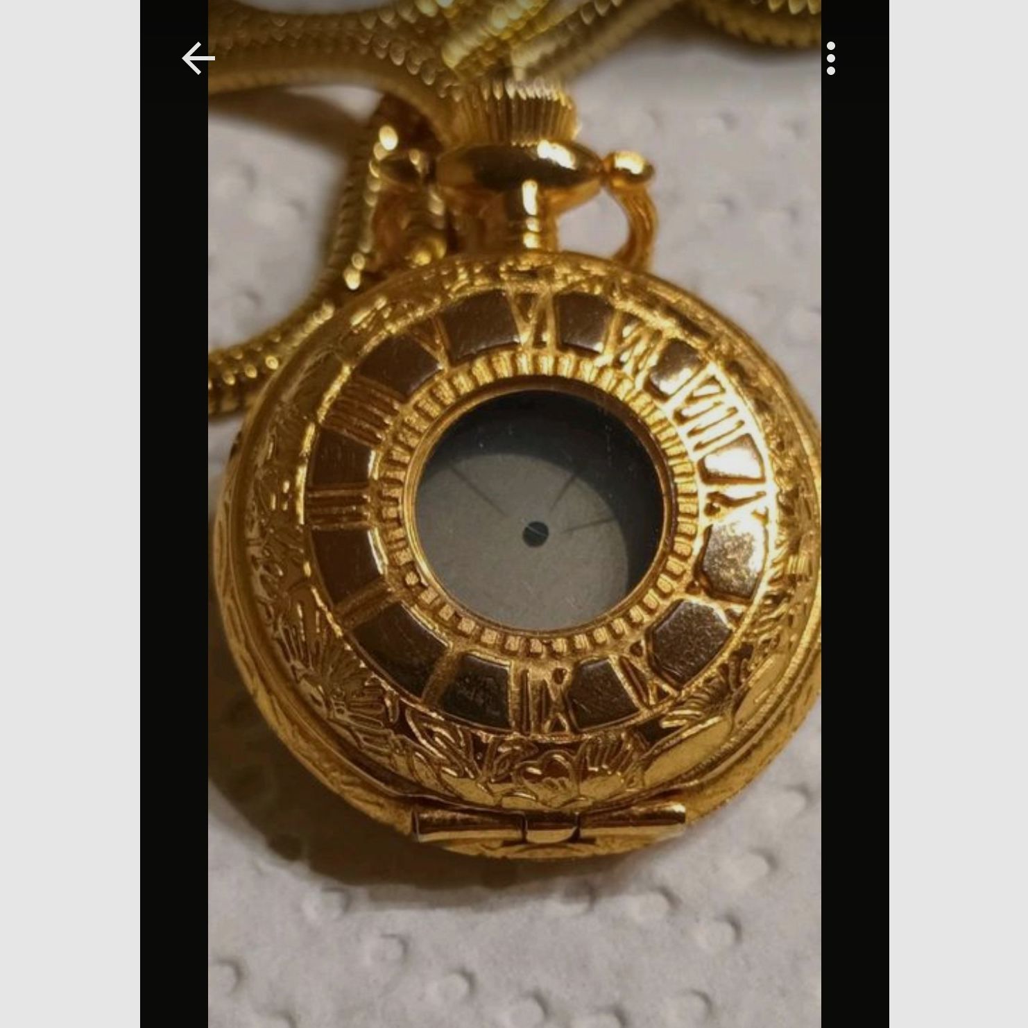 Ladies watch with necklace