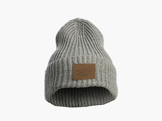 Arrak Beanie Grobstrickmütze Grau