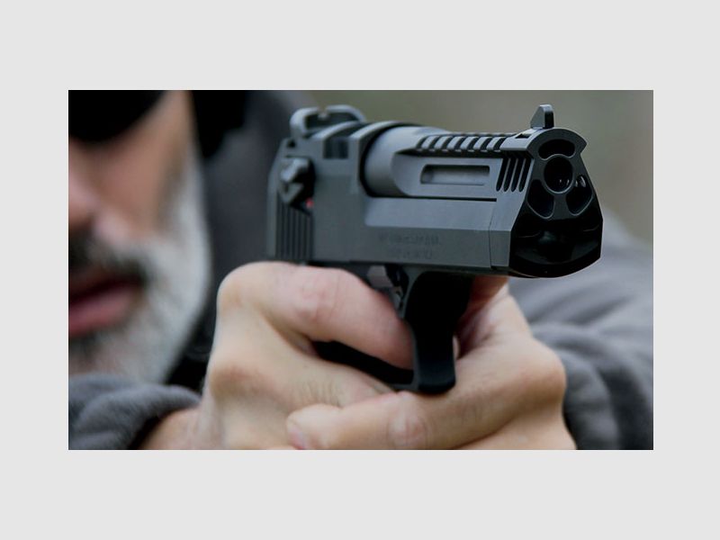 Magnum Research Desert Eagle L5 «Little Beast» .50 AE alluminio e freno di bocca, immagine 4 di 4