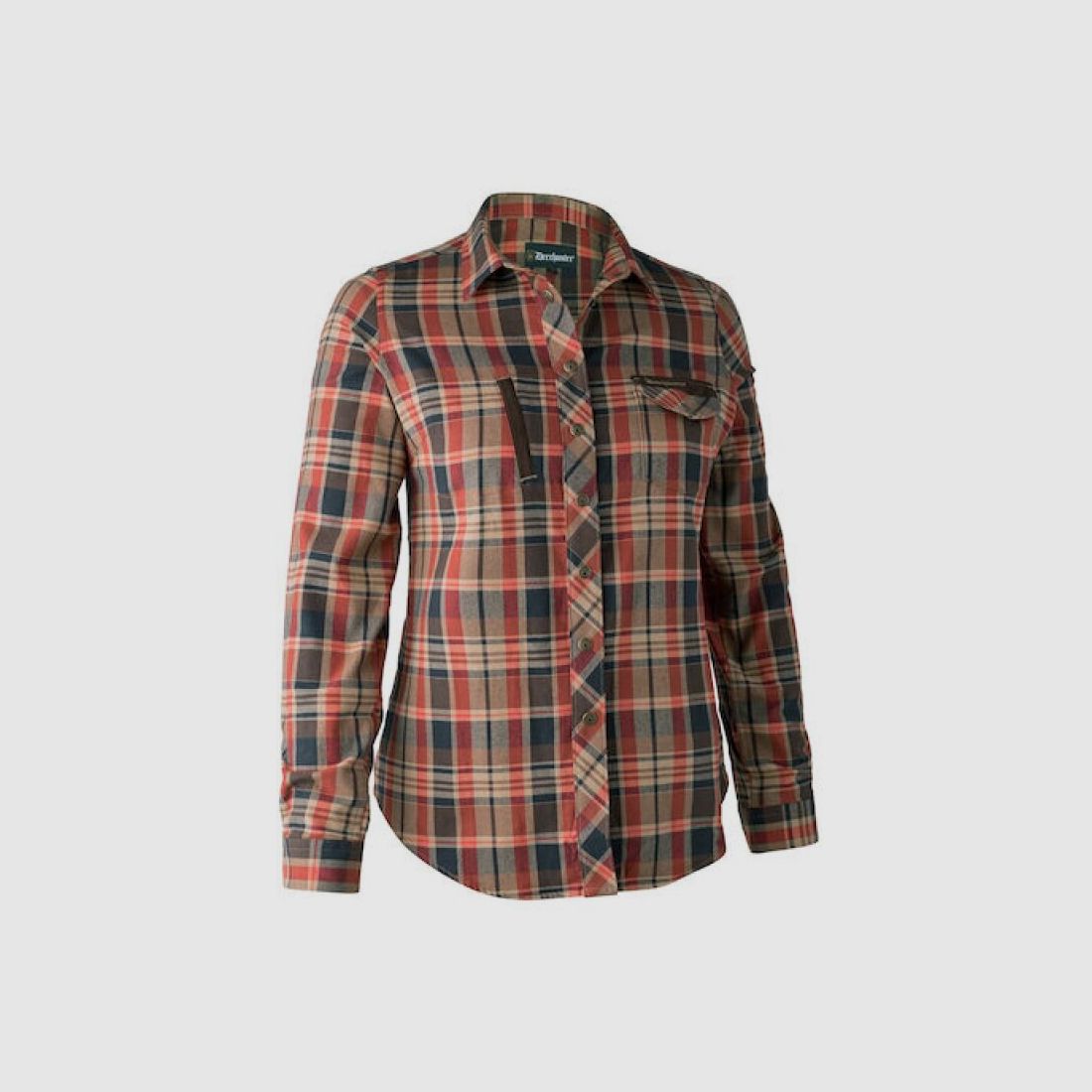 Deerhunter Lady Athena Bluse orange check