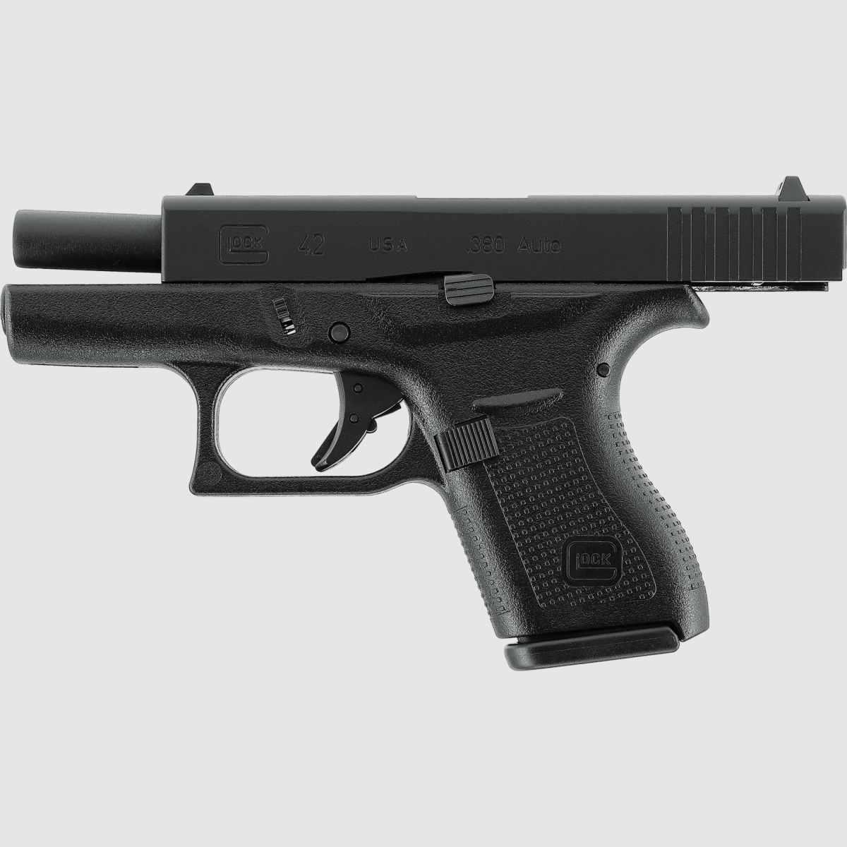 Glock 42 con slitta in metallo GBB nera - VfC