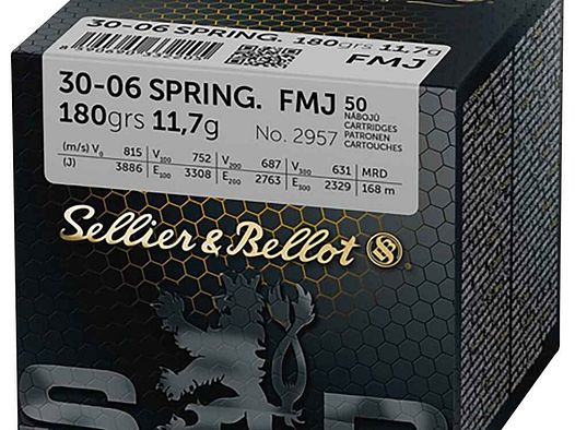 Sellier & Bellot .30-06 Sprgf., Vollmantel 180gr - 50 St.