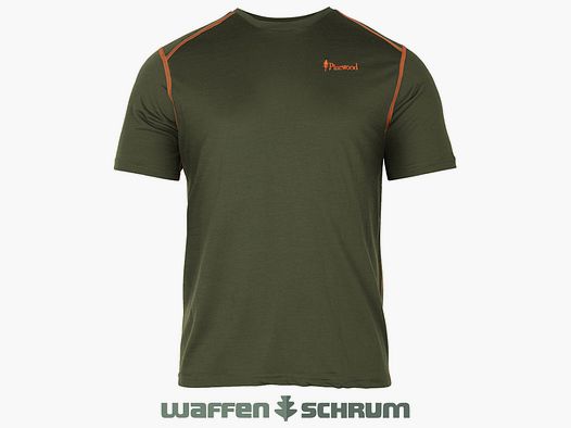 Pinewood T-Shirt Abisko Merino Wool Moss Green