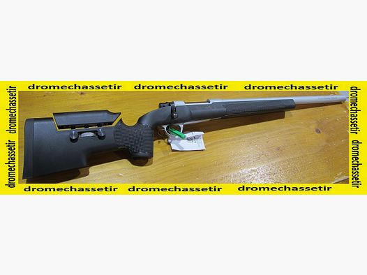 Carabine Sabatti Rover Tactical Chromé , canon 61cm lourd multi radial, cal 300 winchester magnum