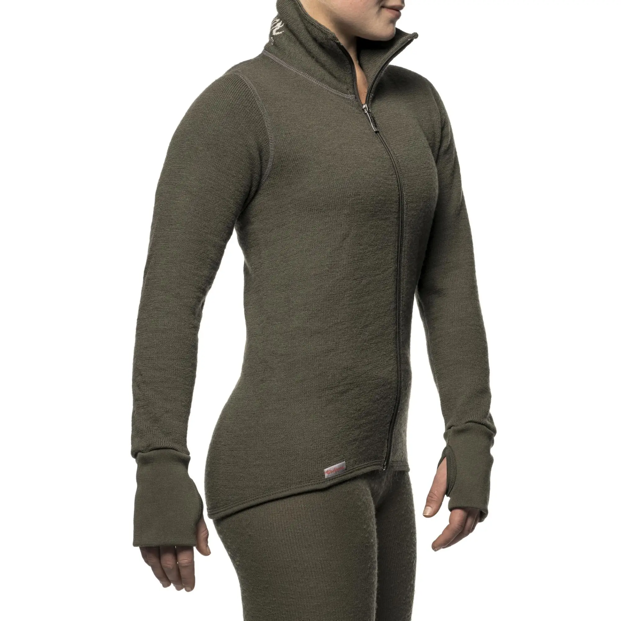 Woolpower Full Zip Jacke 400 (Pine Green), Bild 2 von 3