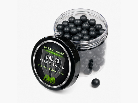 175x NYLON BALLS Cal.43 | IMPACT CORE | Walther | PPQ | TPM1 | Glock | Plastique dur 0,5g