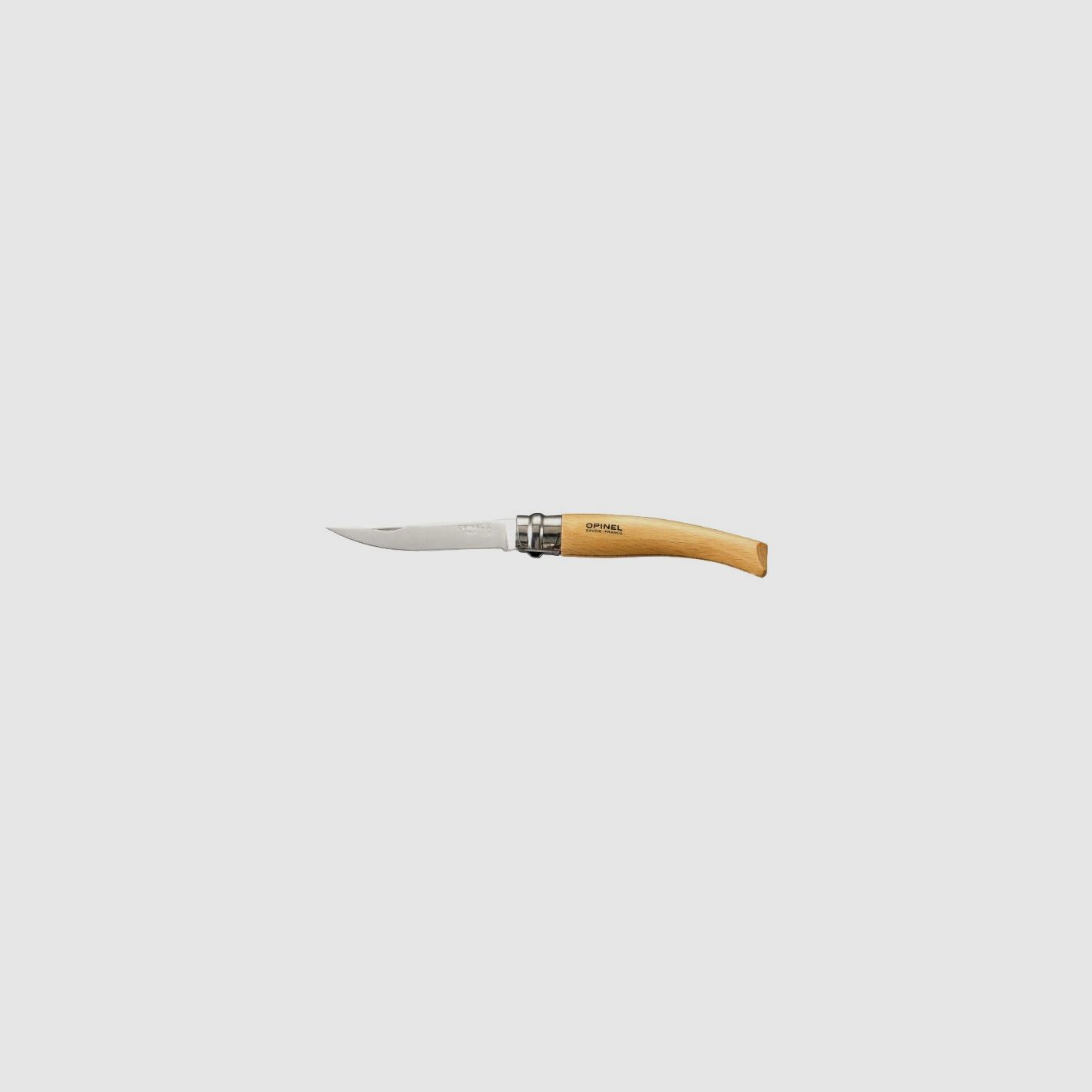 Opinel 12 Effilé Filleting Knife Stainless Steel Blade Beech Handle