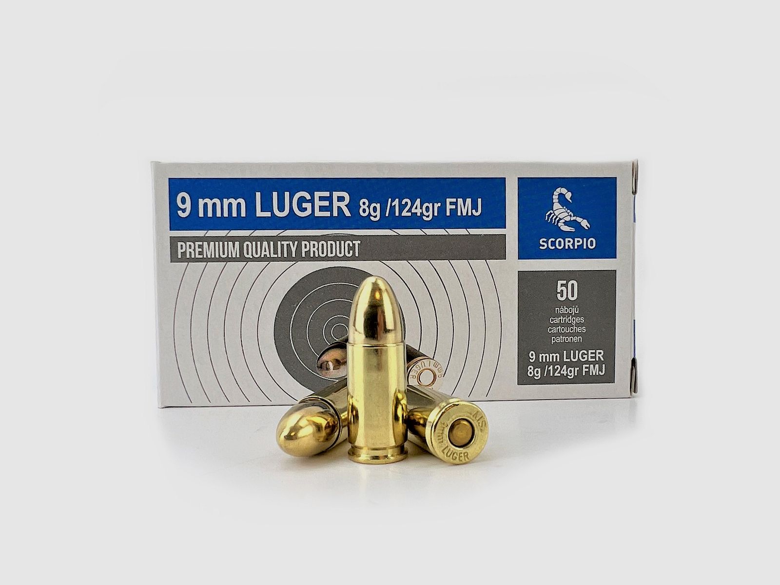 Scorpio 9mm Luger FMJ
