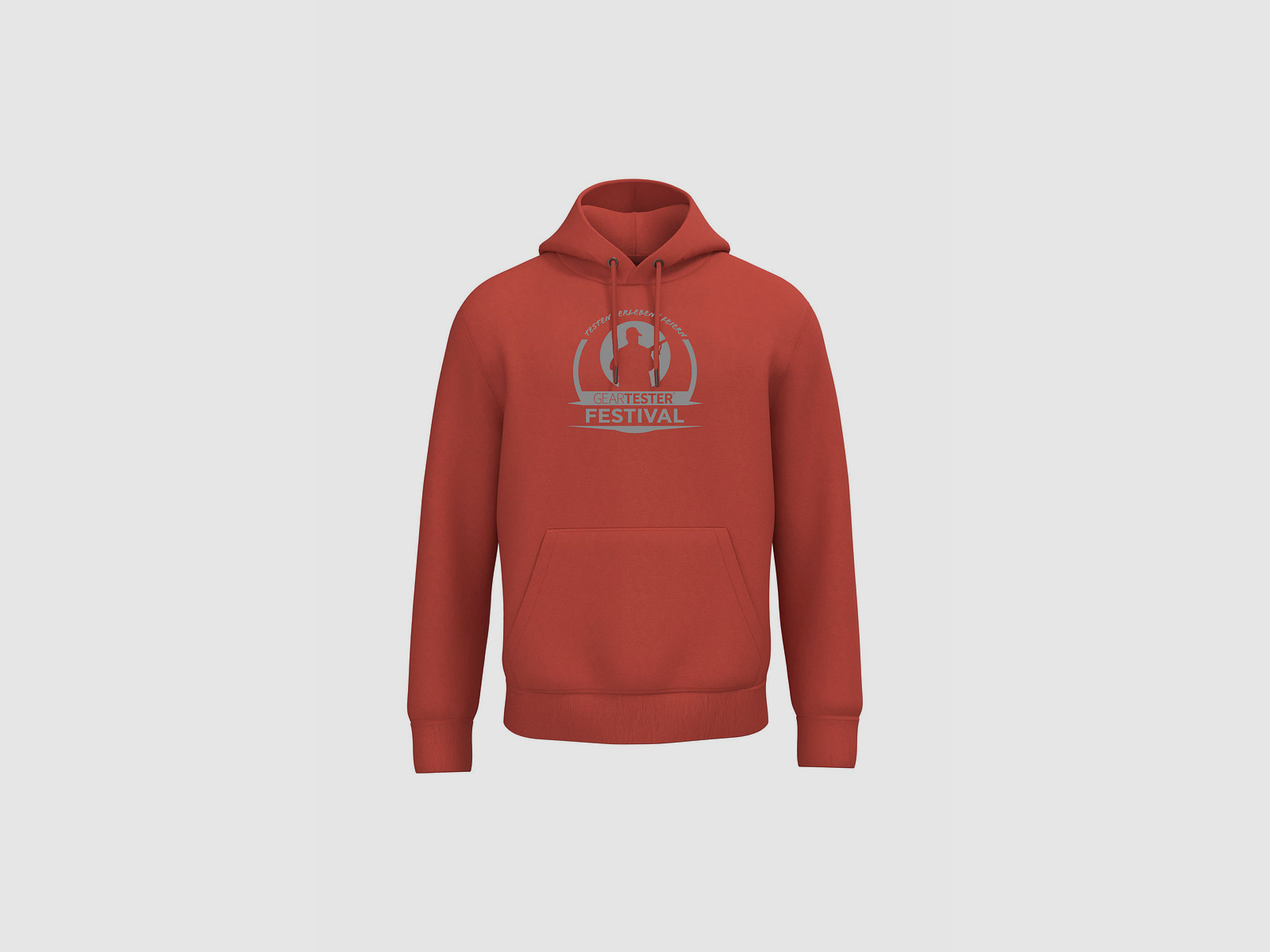 Geartester Festival Bio Hoodie, großes Logo