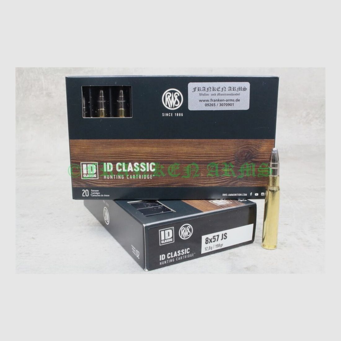RWS ID Classic 8x57IS 198gr. 12.8g 20 pieces quantity discounts