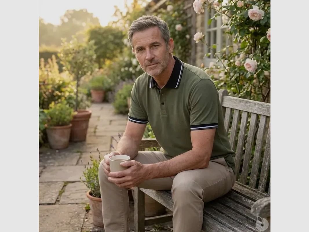 Elegantes Kurzarm-Polo Lewis aus Baumwolle und Polyester in Grün, Größe S bis 3XL, Bild 1 von 12