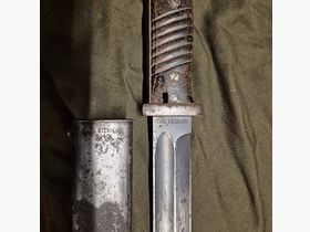 Bajonett für k98 - Bajonett und Scheide nummerngleich 