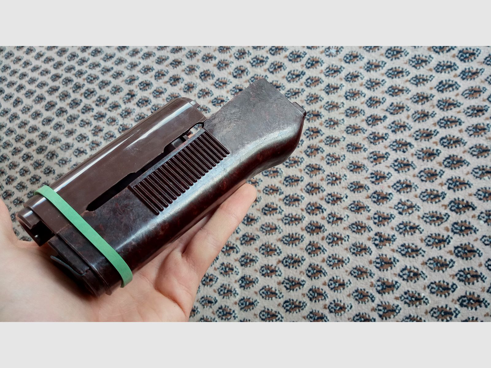 Set di protezione anteriore AKMS MPi dell'Est Germania per AKMS & AK74 DDR NVA in bakelite e plastica // montaggio indiretto anche per NEDI SDM Type 56 possibile, immagine 8 di 20