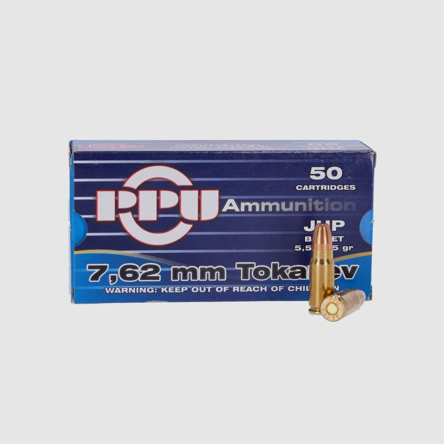 PRVI/PPU 7,62 Tokarev Hollow Point 85 gr. - 50 pz., immagine 1 di 2