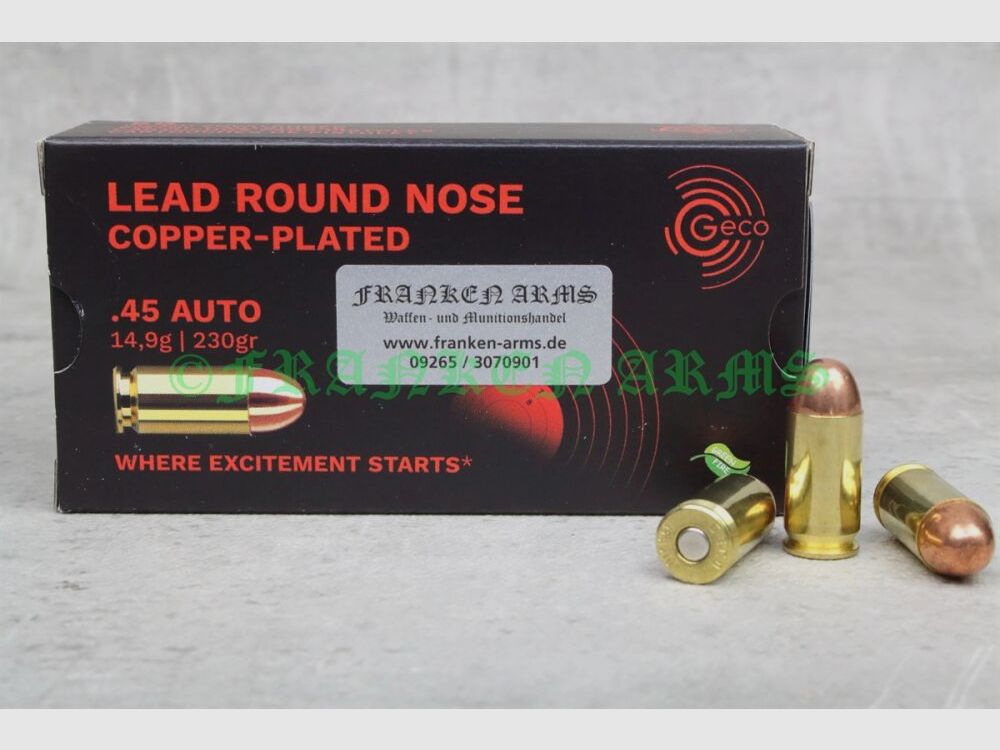 Geco .45 Auto LRNCP SX 230gr. 14,9g 50 Stück Staffelpreise