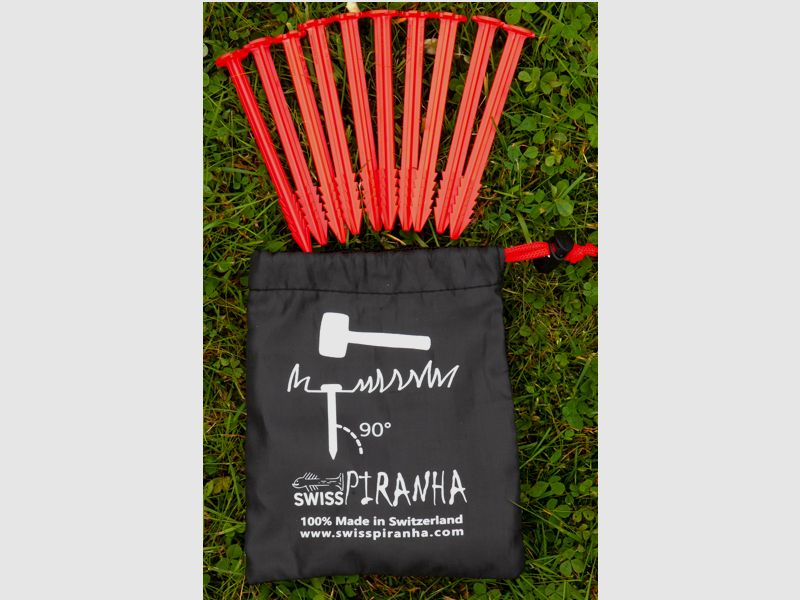 SwissPiranha Pegs RT120 (Set mit Tasche 10Stk.)