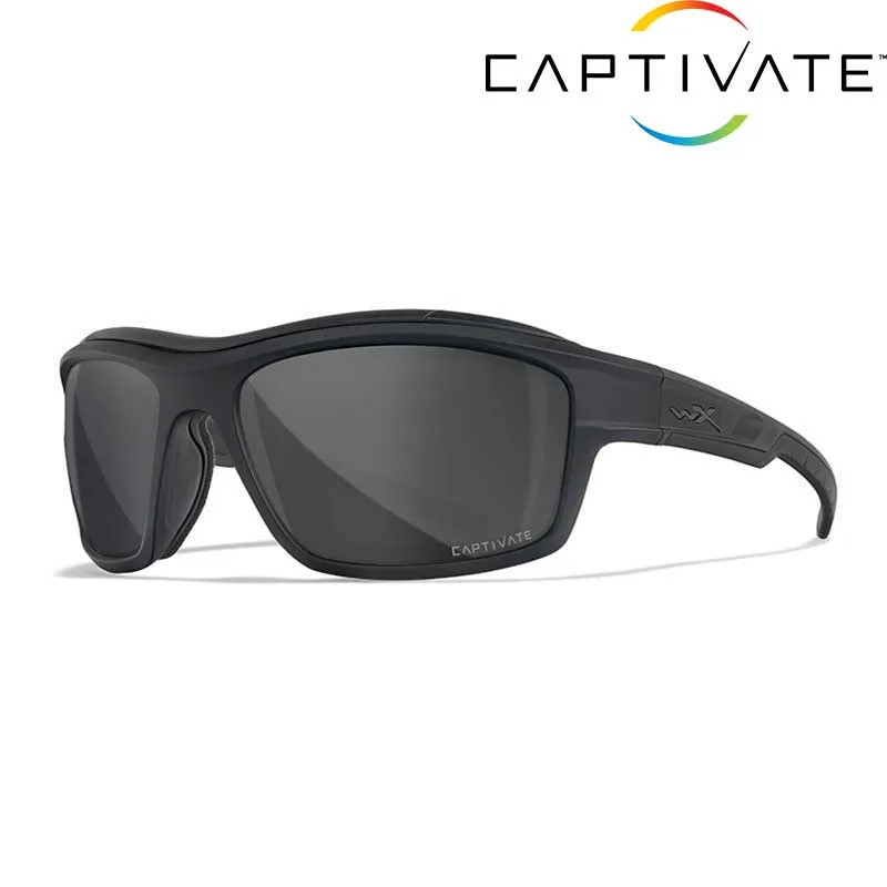 Wiley X OZONE Captivate sunglasses, Smoke Grey, matte black frame – CCOZN08