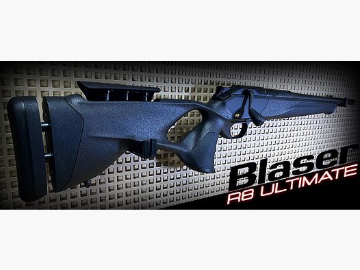 BLASER R8 ULTIMATE ELASTOMER / Vollverstellung / goldener Abzug / M15x1 / Kaliber & Laufl. nach Wahl