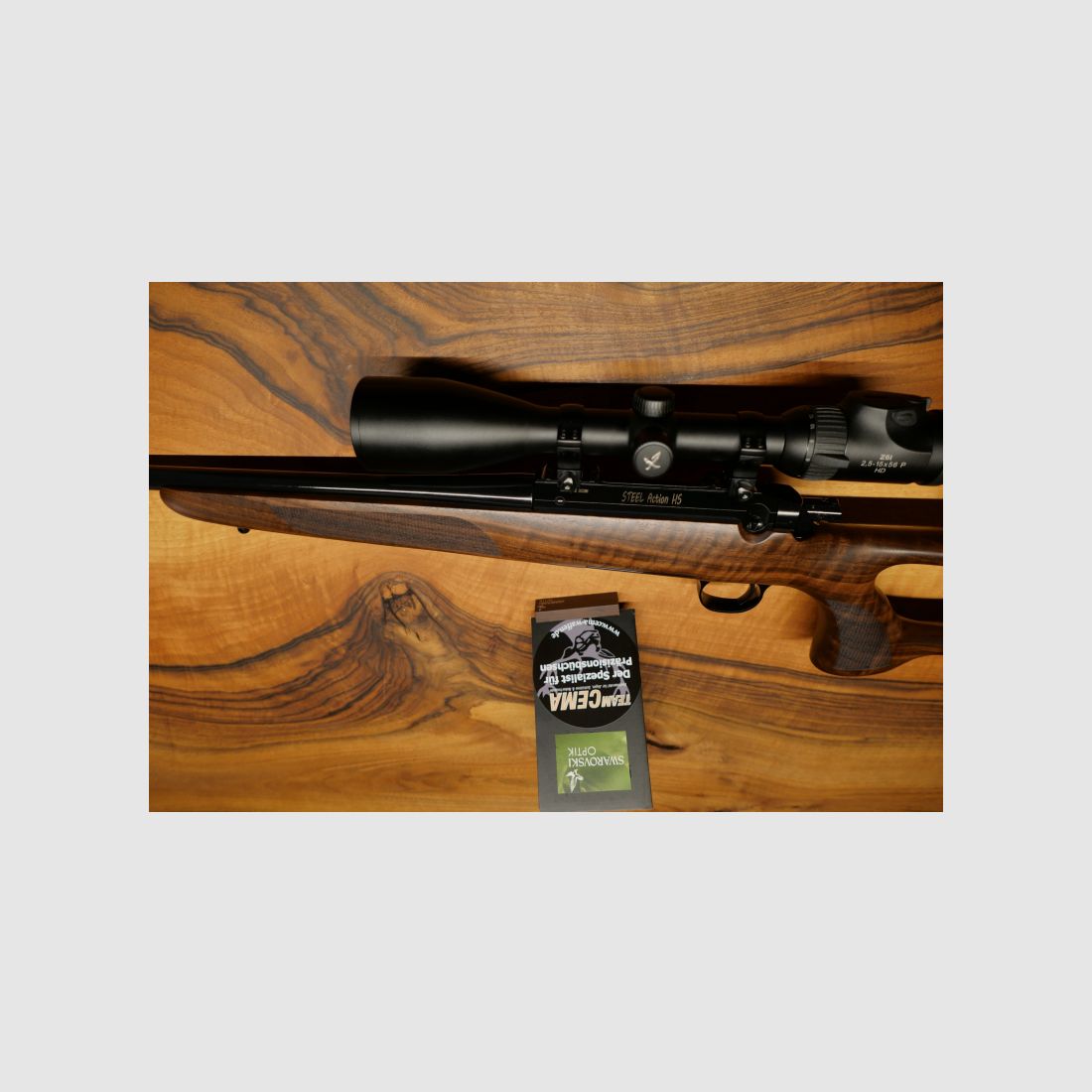 TEAM-CEMA S 02 ®hole stock made of walnut HK 3 for STEEL Action Mod. HS- right-handed, image 4 of 7