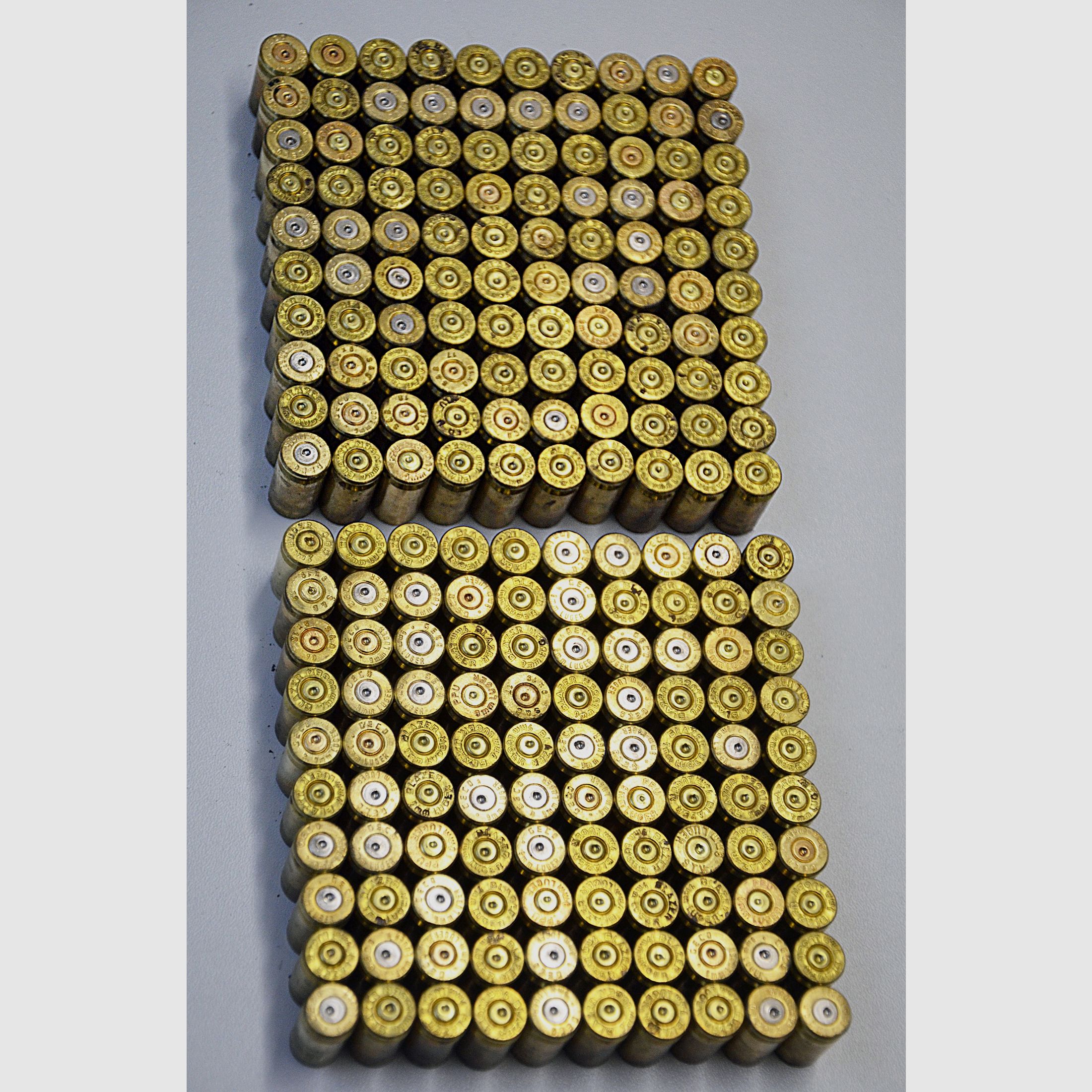 200 Patronenhülsen 9mm Luger