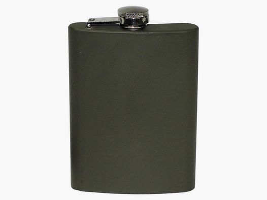 Flachmann Edelstahl, oliv - 225ml