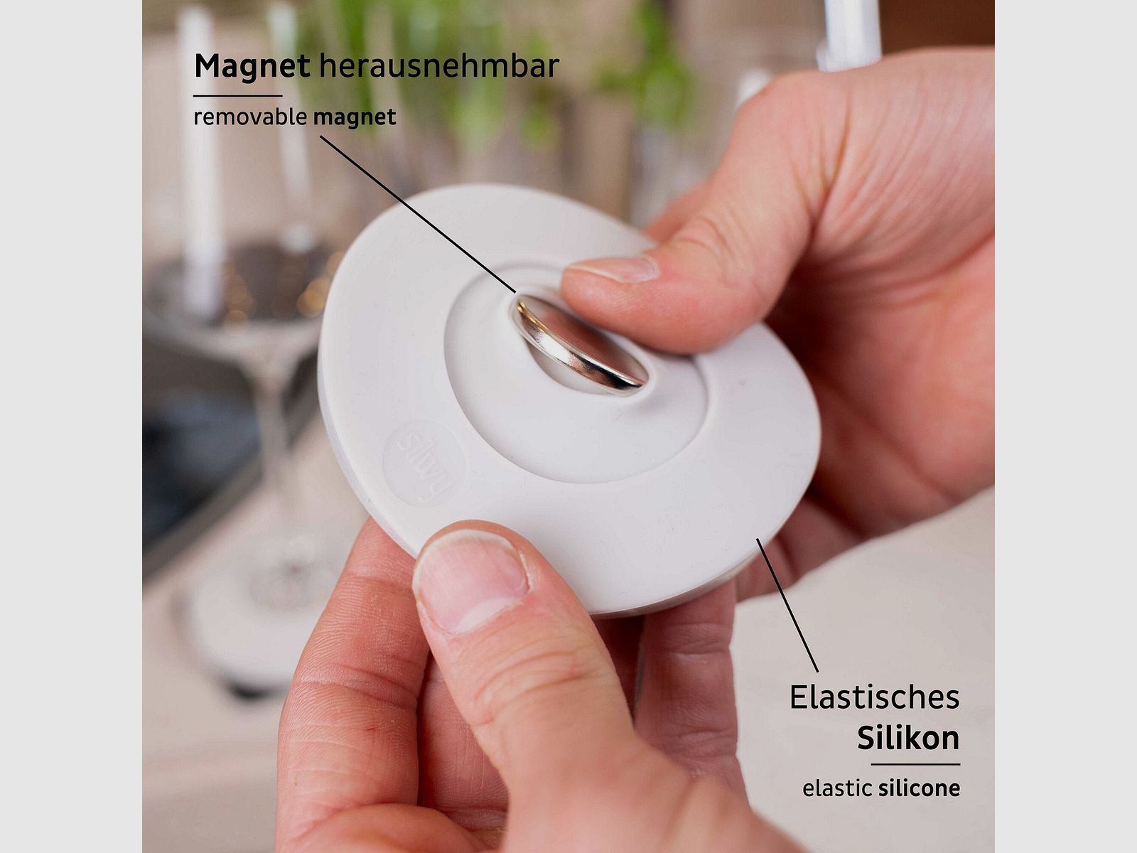 Copertura magnetica per bicchieri a stelo, 1, immagine 4 di 11
